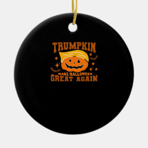 Trumpkin Make Halloween Great Again – Spooky Polit Ceramic Tree Decoration
