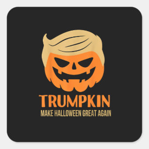 Trumpkin Make Halloween Great Again Square Sticker