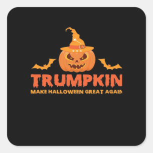 Trumpkin Make Halloween Great Again Square Sticker