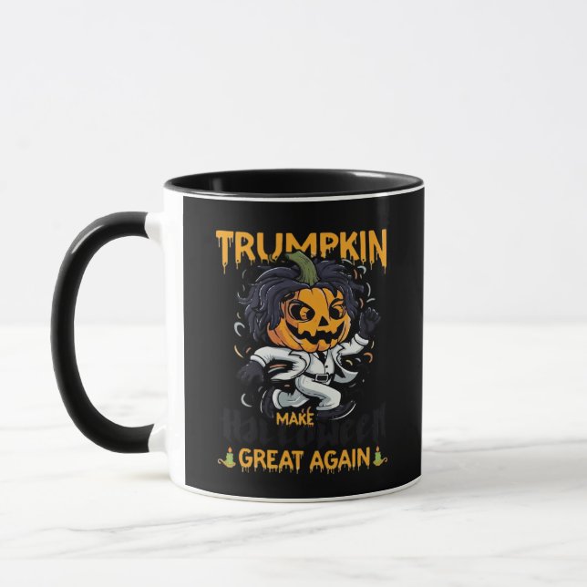 Trumpkin Make Halloween Great Again  Trumpkin Cost Mug (Left)