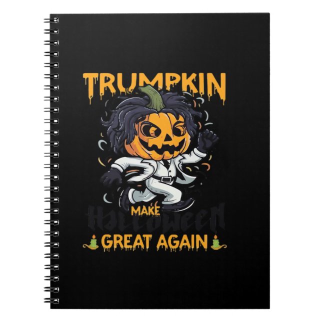 Trumpkin Make Halloween Great Again  Trumpkin Cost Notebook (Front)