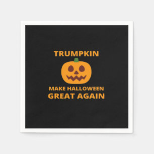 Trumpkin Make Halloween Great Again , Trumpkin Hal Napkin