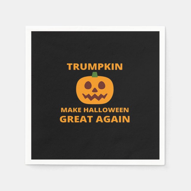 Trumpkin Make Halloween Great Again , Trumpkin Hal Napkin (Front)