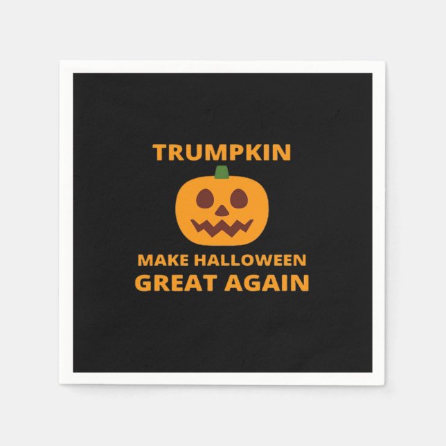 Trumpkin Make Halloween Great Again, Trumpkin Hall Napkin (Front)
