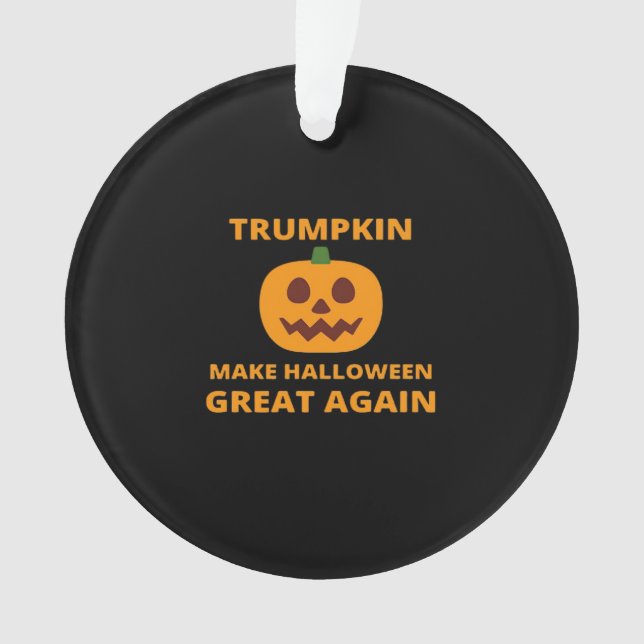 Trumpkin Make Halloween Great Again, Trumpkin Hall Ornament (Front)