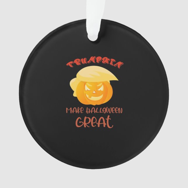 Trumpkin Make Halloween Great Classic Ornament (Front)