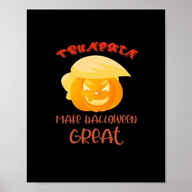 Trumpkin Make Halloween Great Classic Poster (Front)