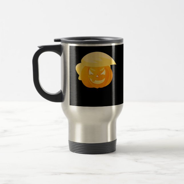 Trumpkin Make Halloween Great  Travel Mug (Left)