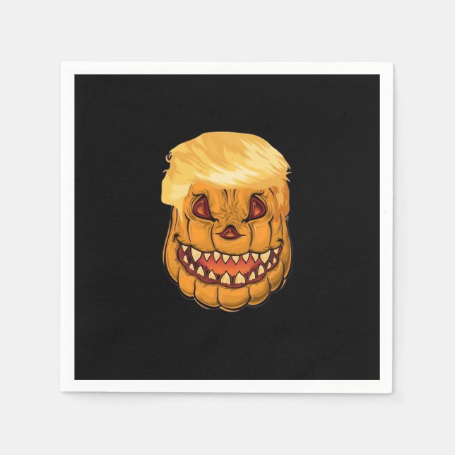Trumpkin Make Halloween Horror Again Classic Napkin (Front)