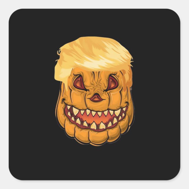 Trumpkin Make Halloween Horror Again Classic Square Sticker (Front)