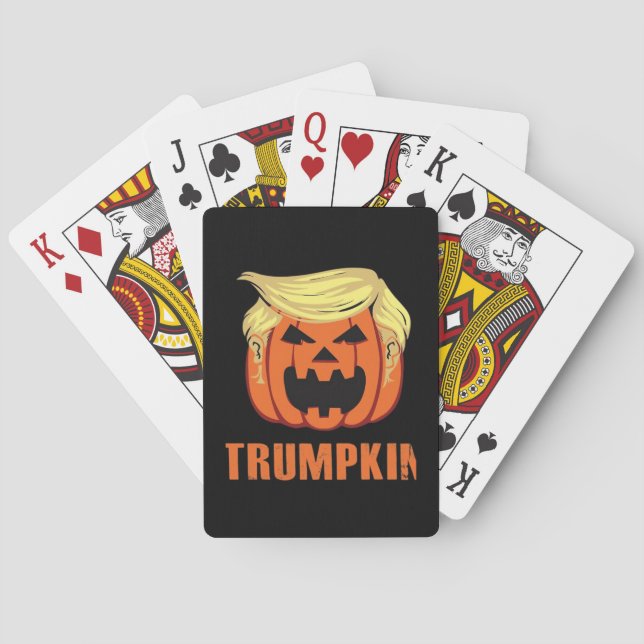 Trumpkin Make Halloween Playing Cards (Back)