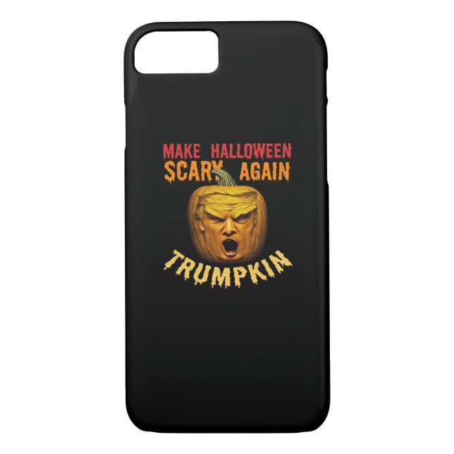Trumpkin Make Halloween Scary Again – Funny Donald Case-Mate iPhone Case (Back)