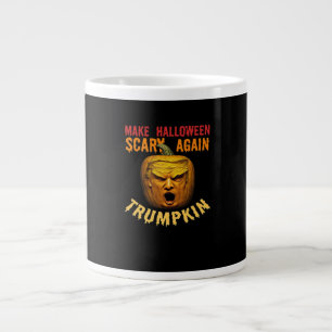 Trumpkin Make Halloween Scary Again – Funny Donald Large Coffee Mug