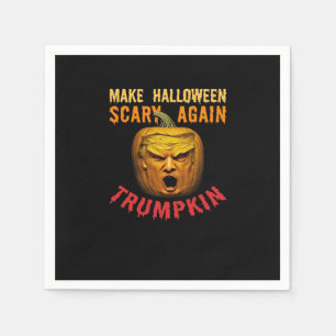Trumpkin Make Halloween Scary Again – Funny Donald Napkin