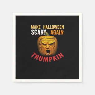 Trumpkin Make Halloween Scary Again – Funny Donald Napkin