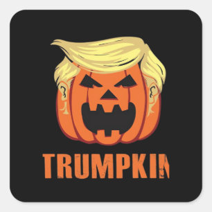 Trumpkin Make Halloween Square Sticker