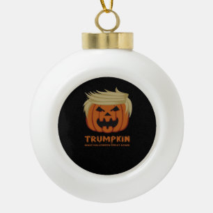 Trumpkin – Make Halloweens Great Again Funny Pumpk Ceramic Ball Christmas Ornament