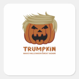 Trumpkin – Make Halloweens Great Again Funny Pumpk Square Sticker