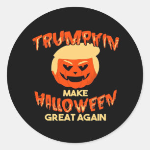 Trumpkin Make My Halloween Great Again Classic Round Sticker