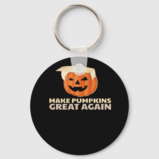 Trumpkin Make Pumpkins Great Again Classic Key Ring (Front)