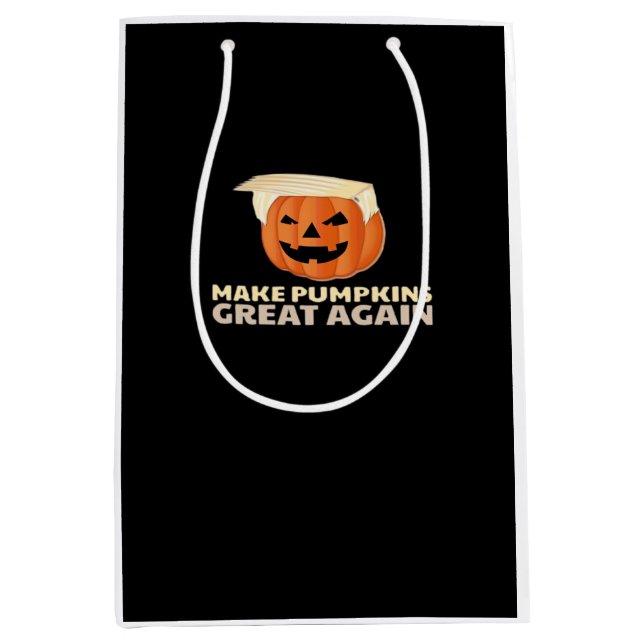 Trumpkin Make Pumpkins Great Again Classic Medium Gift Bag (Front)