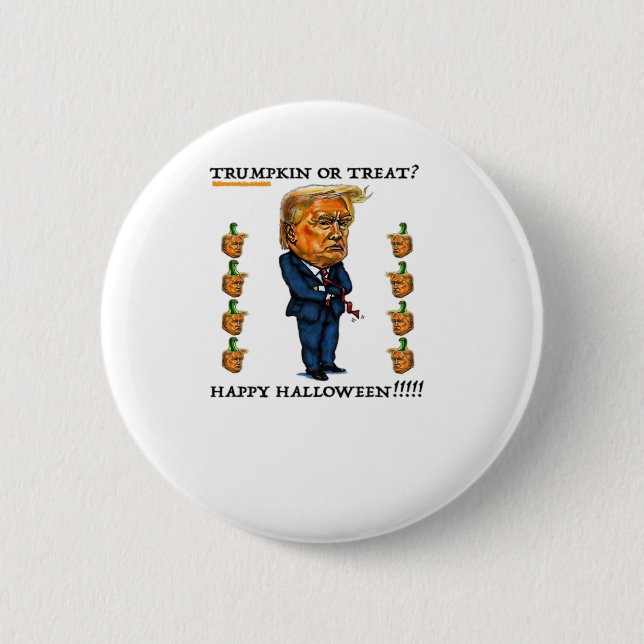 Trumpkin Or Treat Classic 6 Cm Round Badge (Front)