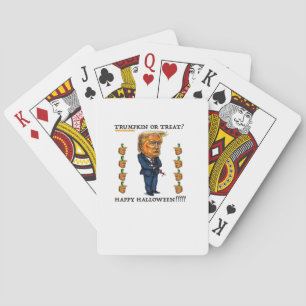 Trumpkin Or Treat Classic Playing Cards