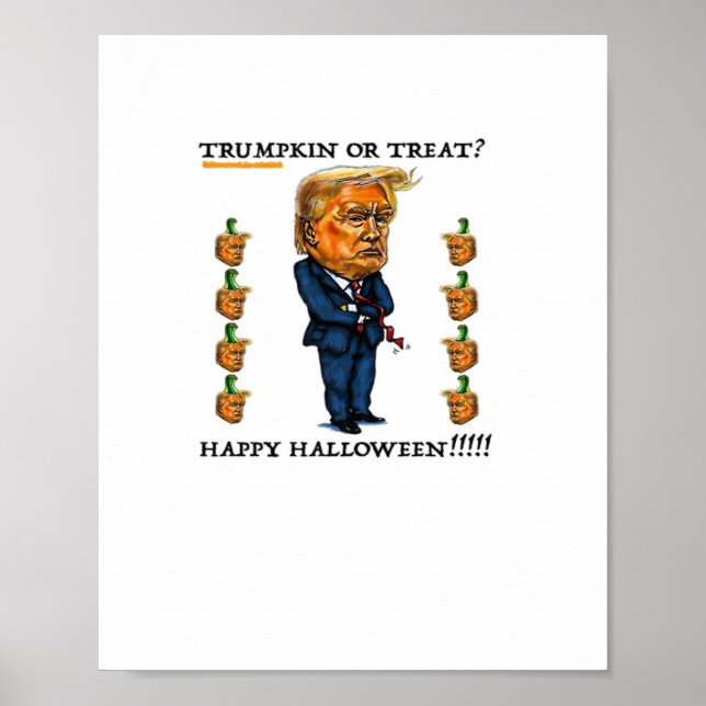 Trumpkin Or Treat Classic Poster (Front)