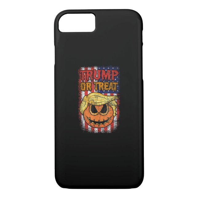 Trumpkin Or Treat Funny Halloween Trumpkin Case-Mate iPhone Case (Back)