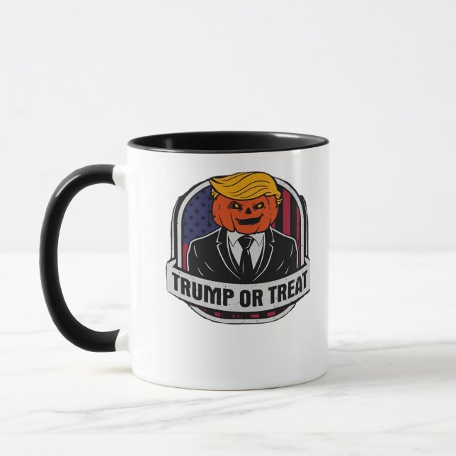 Trumpkin Or Treat Halloween - Political Costume Cl Mug (Left)