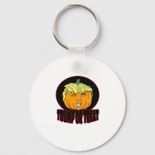 Trumpkin Or Treat Halloween Trumpkin Trick Or Trea Key Ring