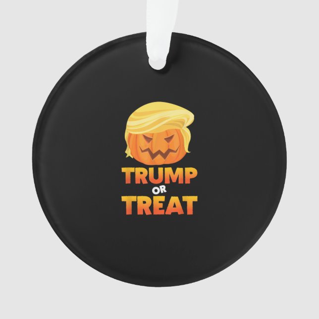 Trumpkin Or Treat Trumpkin Halloween Costume Ornament (Front)