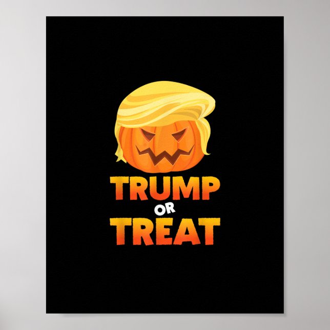 Trumpkin Or Treat Trumpkin Halloween Costume Poster (Front)