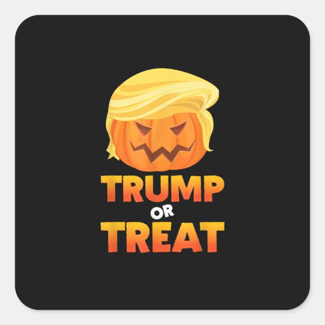 Trumpkin Or Treat Trumpkin Halloween Costume Square Sticker (Front)