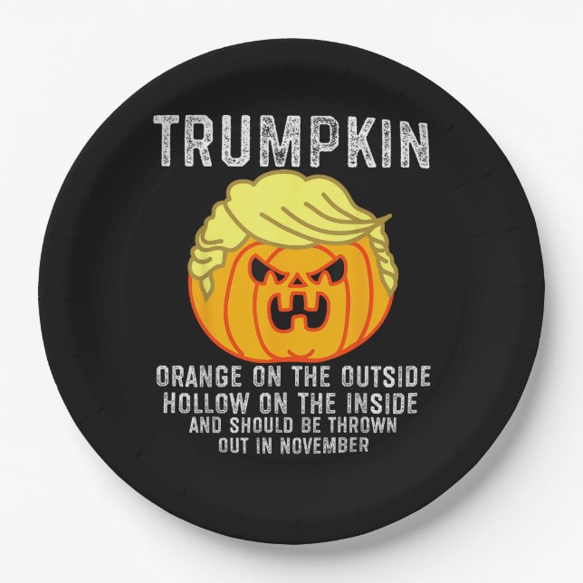Trumpkin Outside  The Inside Paper Plate (Front)