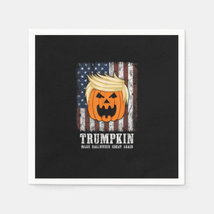 Trumpkin Patriotic Halloween Napkin
