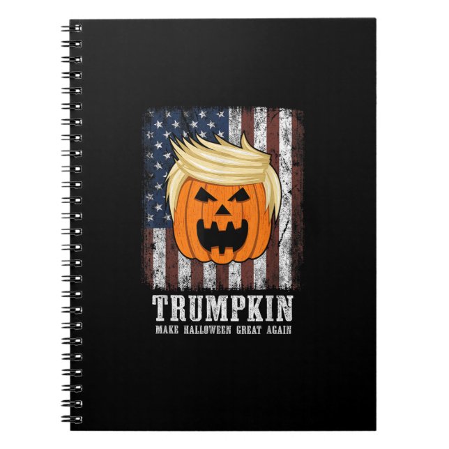 Trumpkin Patriotic Halloween Notebook (Front)