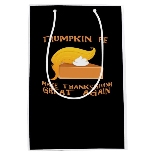 Trumpkin Pie Thanksgiving  Medium Gift Bag (Front)