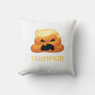 Trumpkin Poop Funny Halloween Cushion