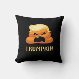 Trumpkin Poop Funny Halloween Cushion