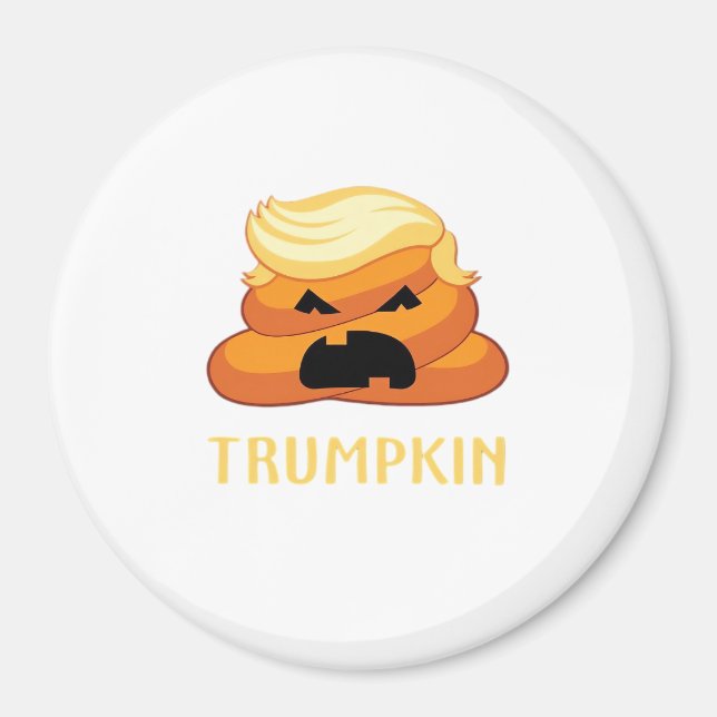 Trumpkin Poop Funny Halloween Magnet (Front)