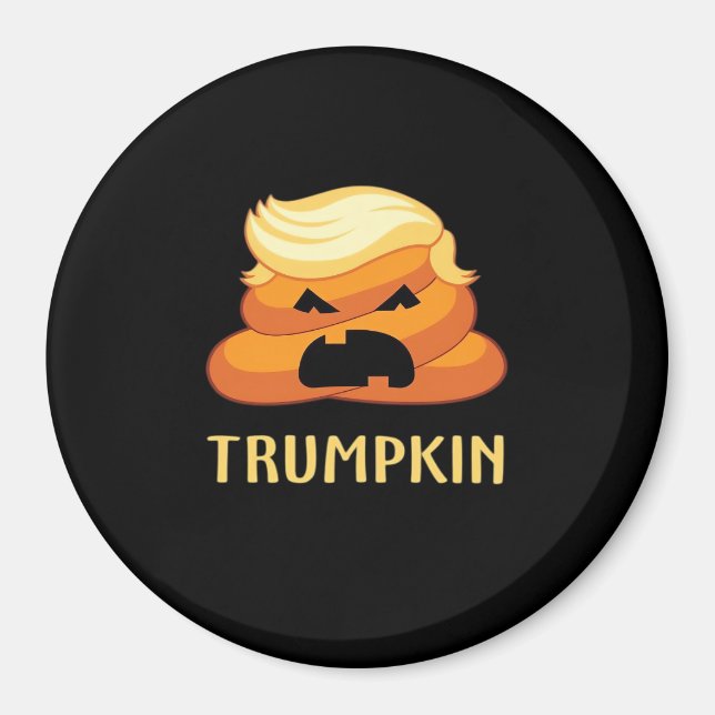 Trumpkin Poop Funny Halloween Magnet (Front)