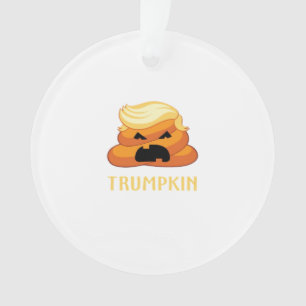 Trumpkin Poop Funny Halloween Ornament