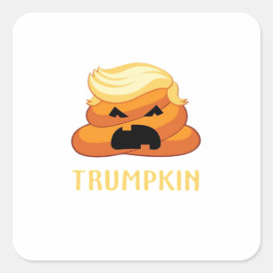Trumpkin Poop Funny Halloween Square Sticker