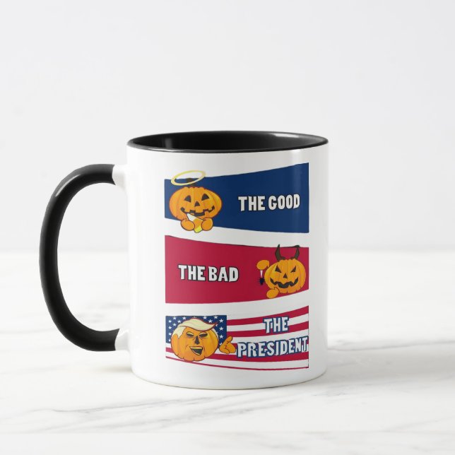 Trumpkin President Halloween Mug (Left)