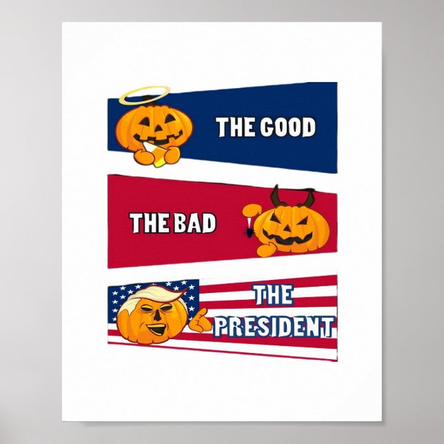 Trumpkin President Halloween Poster (Front)