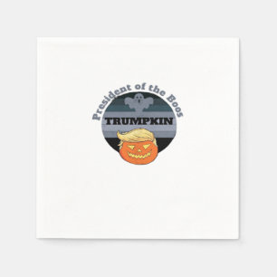 Trumpkin, President Of The Boos Halloween Napkin