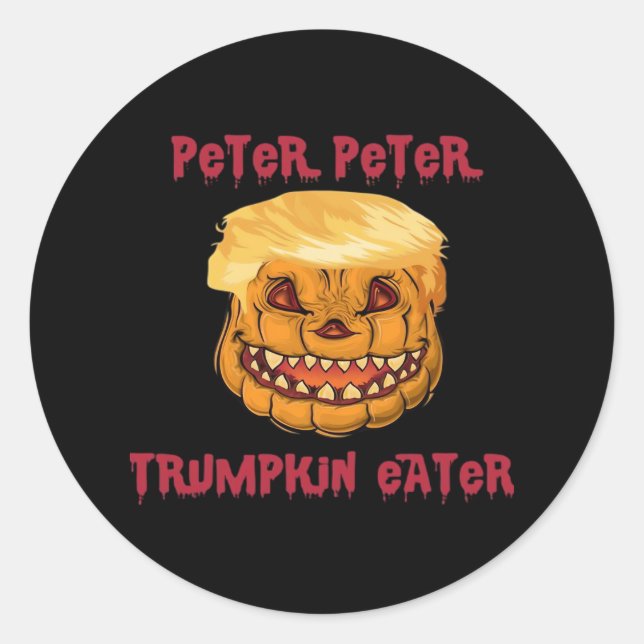 Trumpkin Pumpkin Eater Classic Classic Round Sticker (Front)