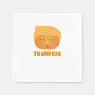 Trumpkin Pumpkin Funny Halloween Design Classic Napkin