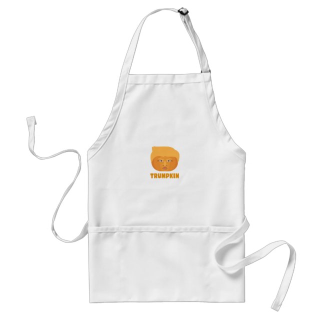 Trumpkin Pumpkin Funny Halloween Design Classic Standard Apron (Front)